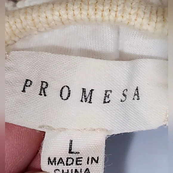 Promesa Crochet Multi Color Striped Halter Mini Dress Women's Large - Picture 7 of 7